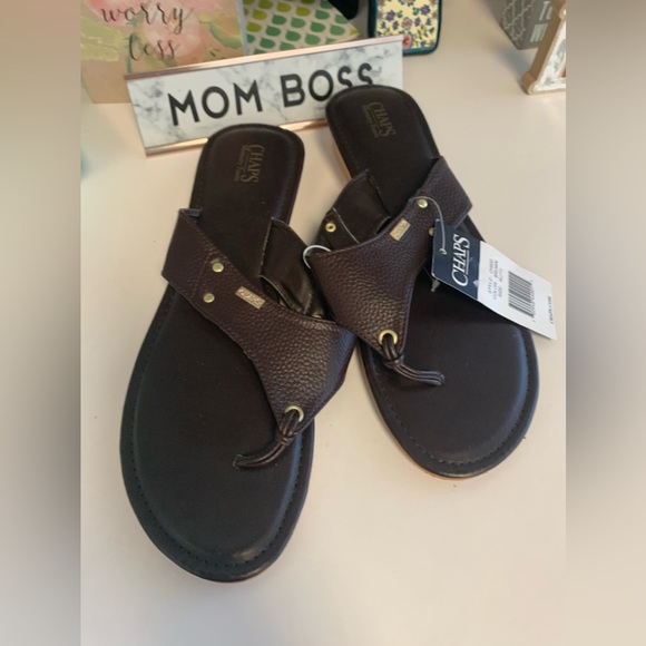 NWT Chaps Flip Flops size 11 - Picture 6 of 16